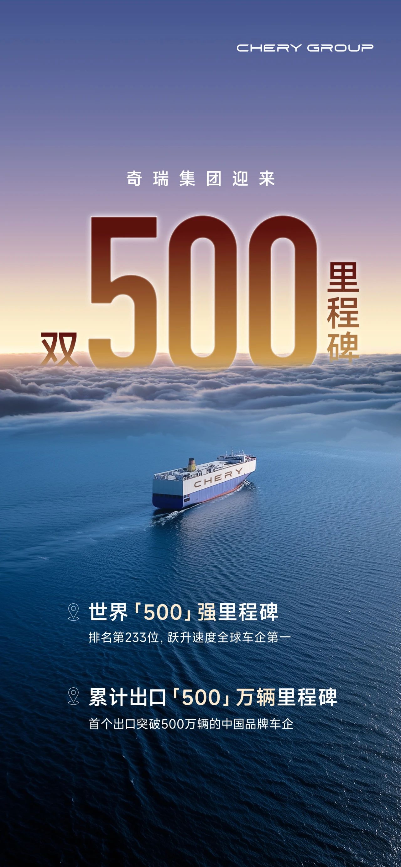 奇瑞集團(tuán)7月銷售汽車22.44萬(wàn)輛，同比增長(zhǎng)14.7%